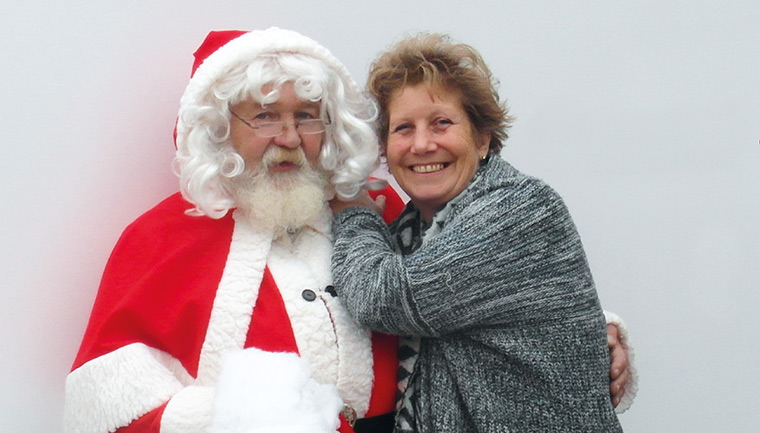 Louise Purton and Father Christmas